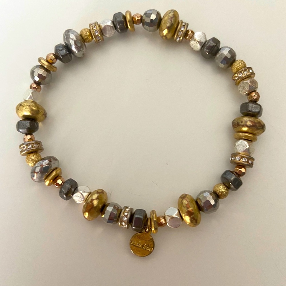 Stella & Dot Mixed Metal stretch bracelet